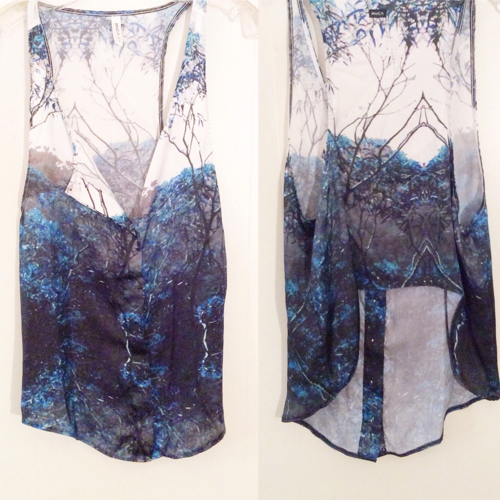 RVCA| Graphic Forest Print Tank Top